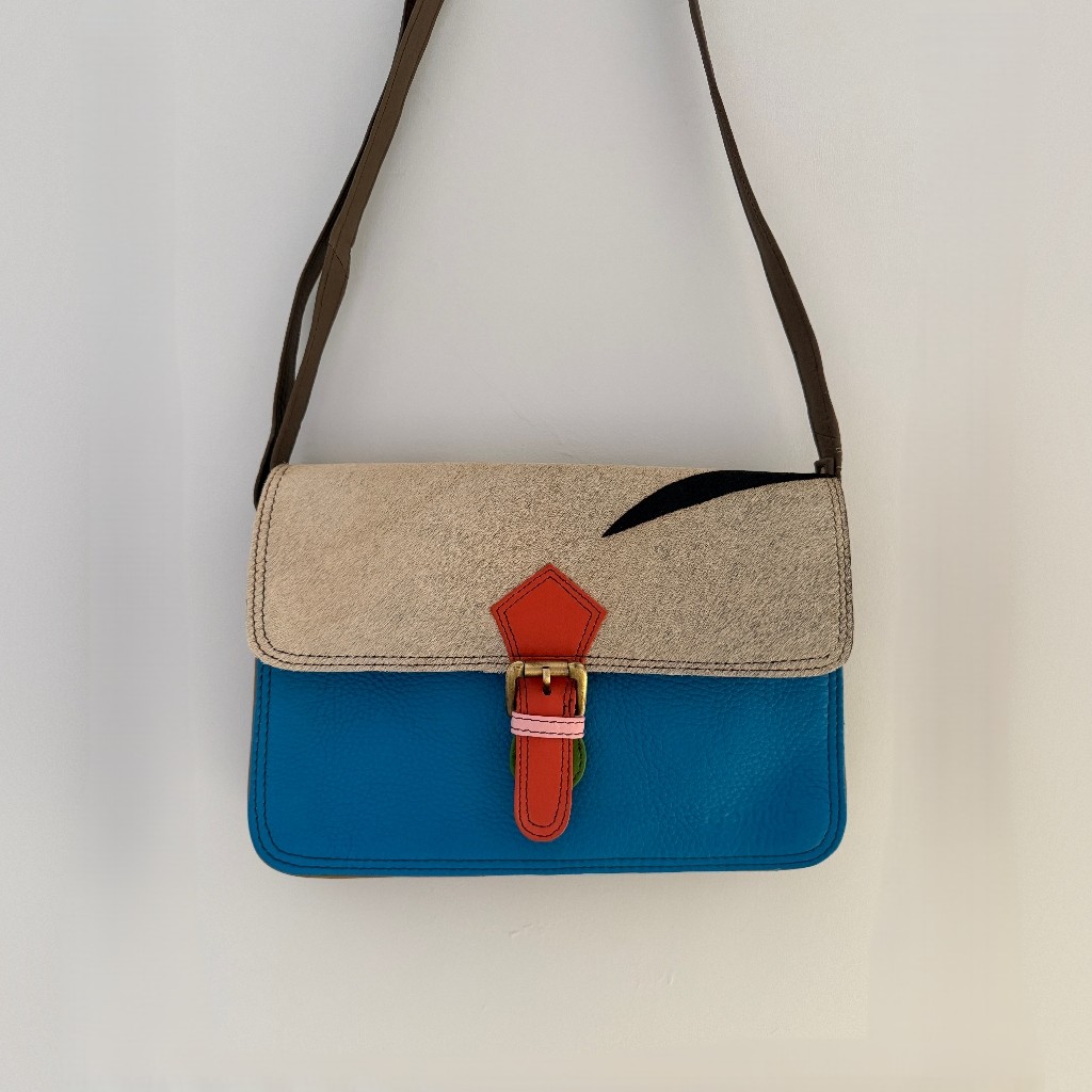 Soruka Arleth Leather Crossbody Satchel Handbag